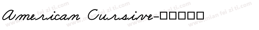 American Cursive字体转换